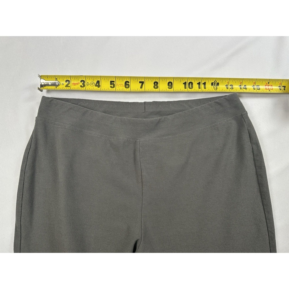 EILEEN FISHER Gray Washable Stretch Viscose Crepe Pant Sz XS Quiet Luxury - Picture 3 of 6